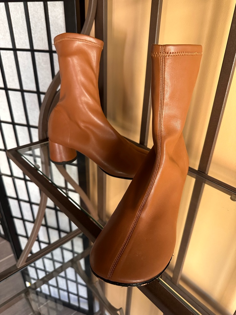 Proenza Schouler Cognac Leather Ankle Booties